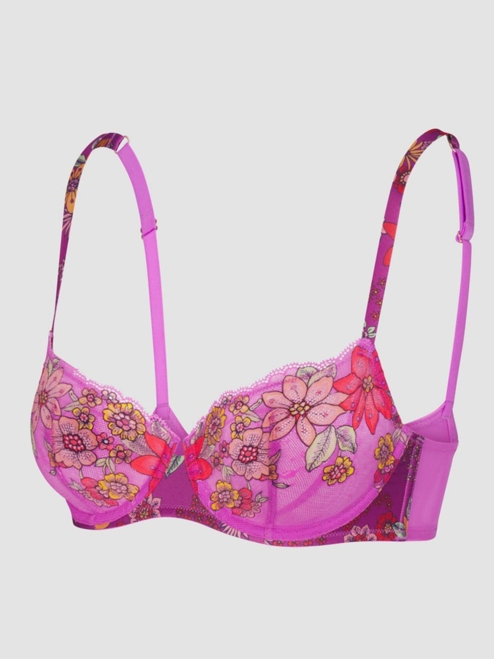 Savage X Fenty Mod Poppy Unlined Lace Balconette Bra Size 34D